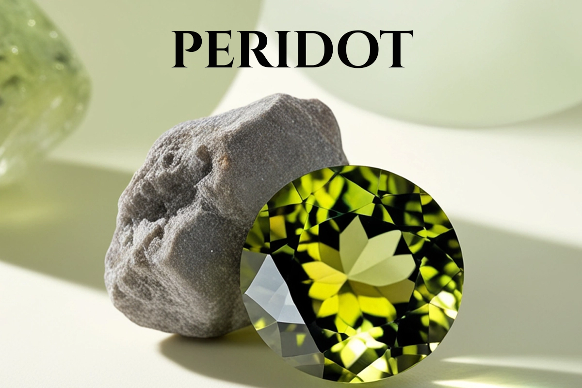 showing peridot stone in Banner
