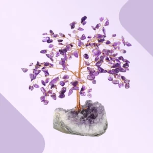 Handmade Chakra Gemstone Crystal Tree of Life,Natural Amethyst Product Image