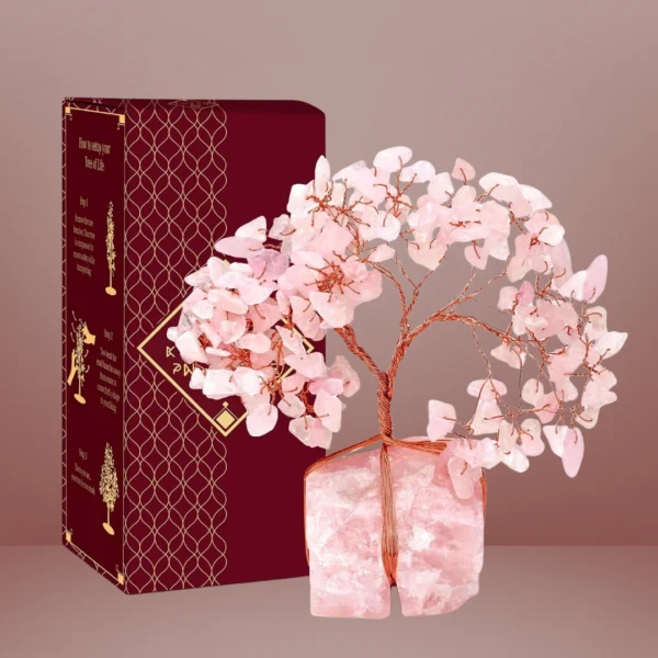 Rose Quartz Crystal Trees for Home Decor product image